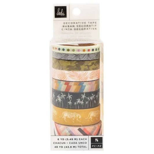 WASHI TAPE COLECCION OLD SCHOOL  (8 PCS)