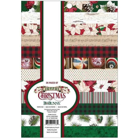 PAPEL JOYFUL CHRISTMAS ( 6 x 8 PULGADAS) 36 HOJAS