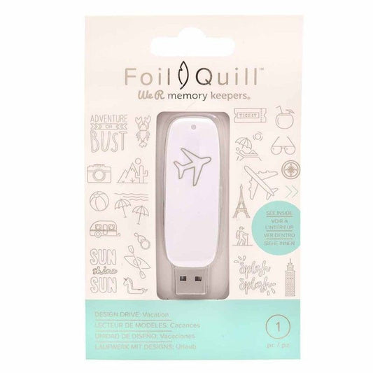 MEMORIA USB VACACIONES CON DISEÑOS PARA FOIL QUILL (200 DESIGNS)