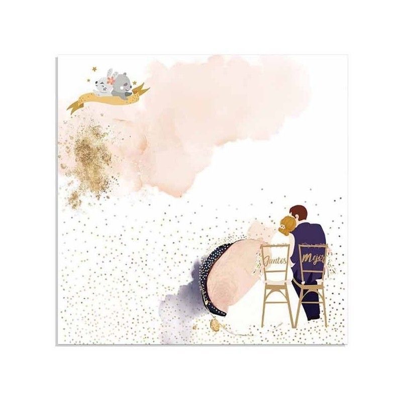 COLECCION 10 PAPELES (DOBLE CARA) LOVE STORY 20 X 20 CM