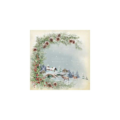 PAPEL WINTER WONDERS (30 X 30 CM) DOBLE CARA