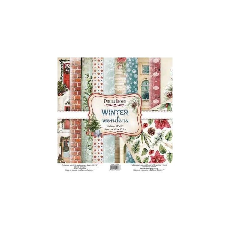 PAPEL WINTER WONDERS (30 X 30 CM) DOBLE CARA