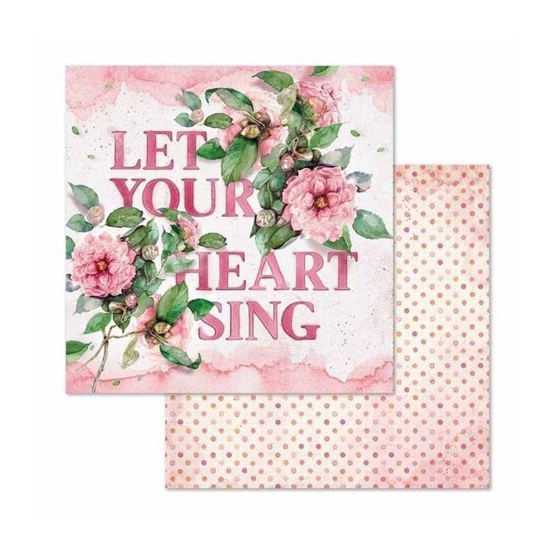 BLOC 10 HOJAS FLOWERS FOR YOU AQUARELLE (20 X 20 CM) DOBLE CARA