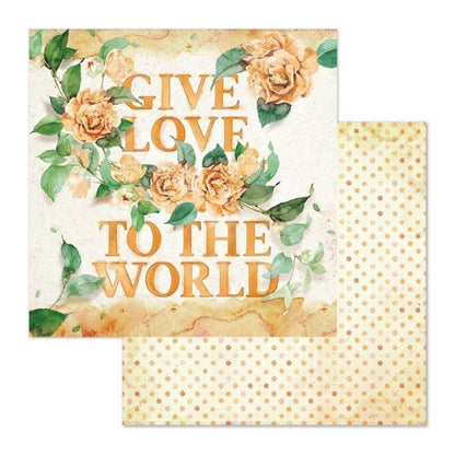 BLOC 10 HOJAS FLOWERS FOR YOU AQUARELLE (20 X 20 CM) DOBLE CARA