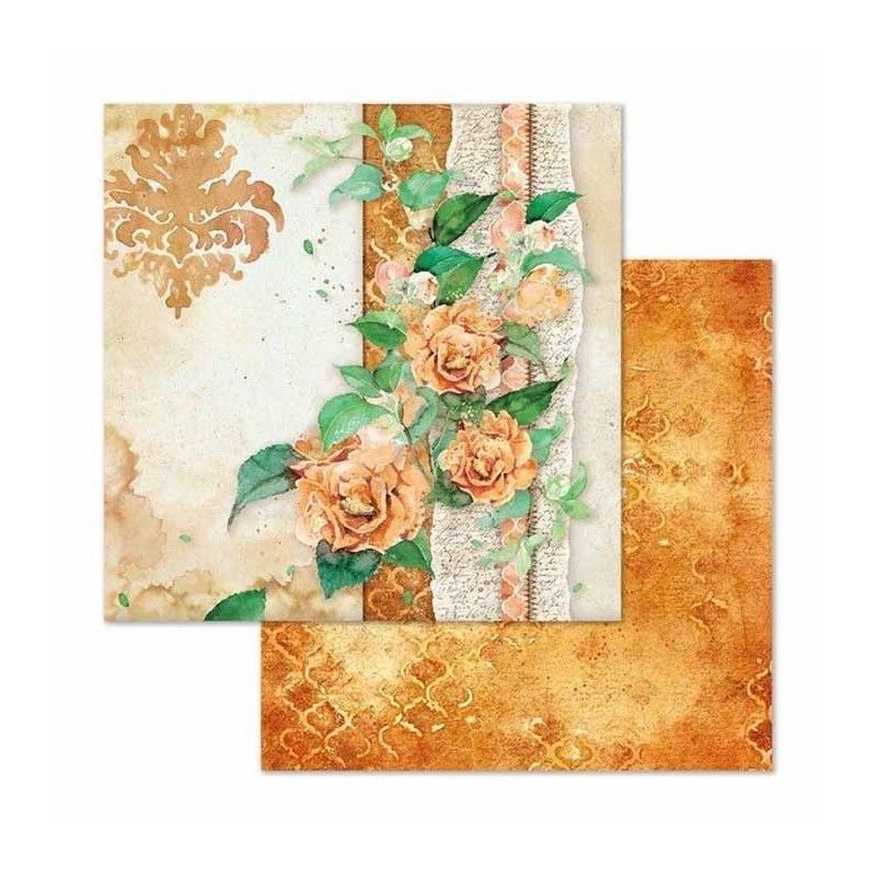 BLOC 10 HOJAS FLOWERS FOR YOU AQUARELLE (20 X 20 CM) DOBLE CARA