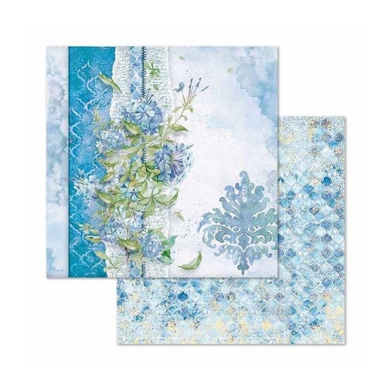 BLOC 10 HOJAS FLOWERS FOR YOU AQUARELLE (20 X 20 CM) DOBLE CARA