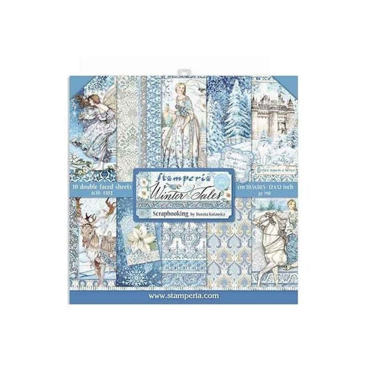 BLOCK 10 HOJAS WINTER TALES (30 X 30 CM) DOBLE CARA