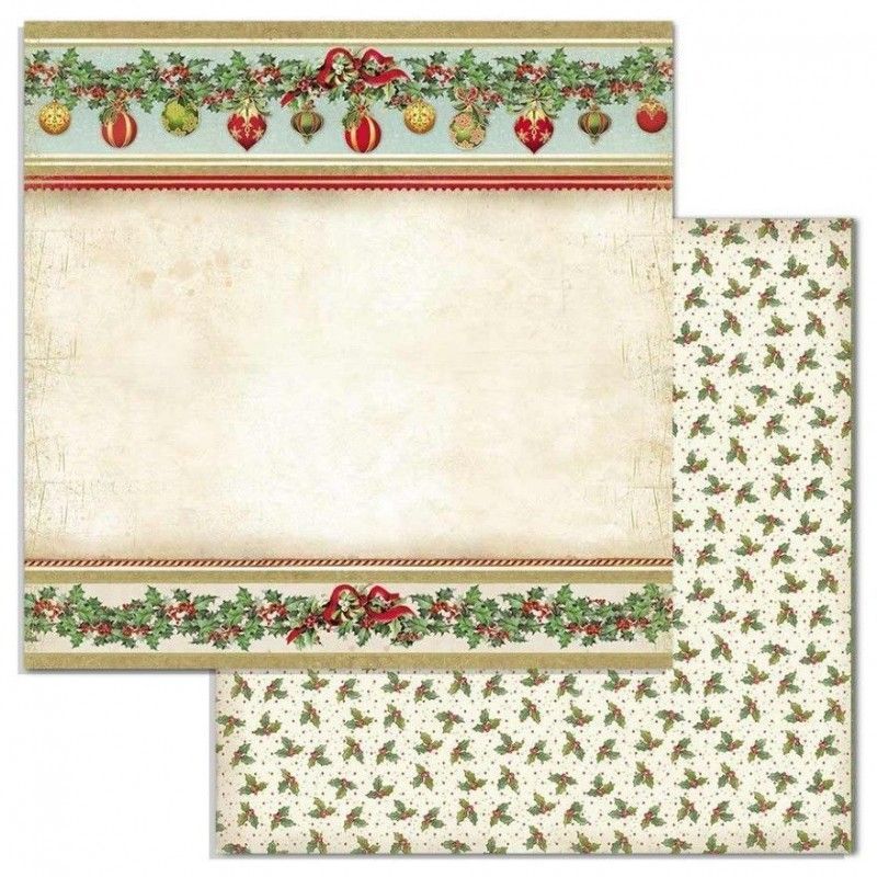 BLOC 10 HOJAS CLASSIC CHRISTMAS (30 X 30 CM) DOBLE CARA