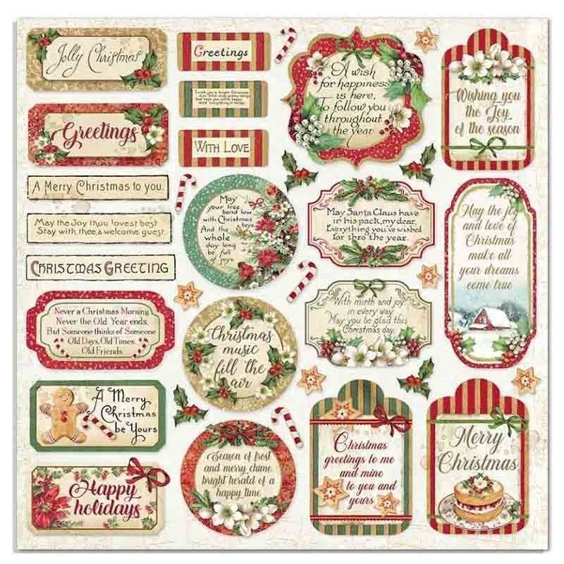 BLOC 10 HOJAS CLASSIC CHRISTMAS (30 X 30 CM) DOBLE CARA