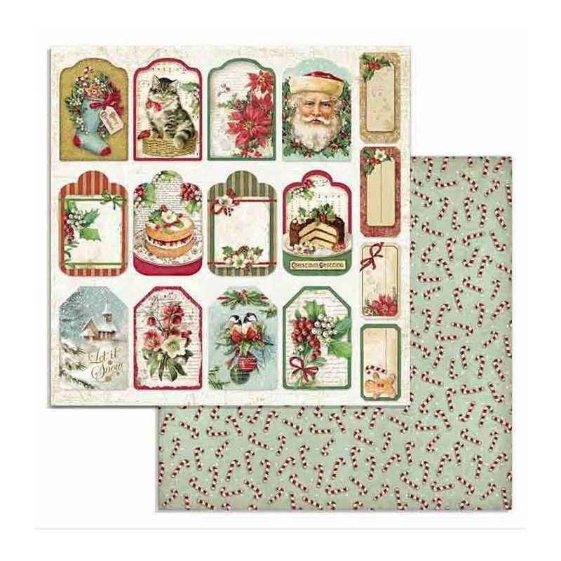 BLOC 10 HOJAS CLASSIC CHRISTMAS (30 X 30 CM) DOBLE CARA