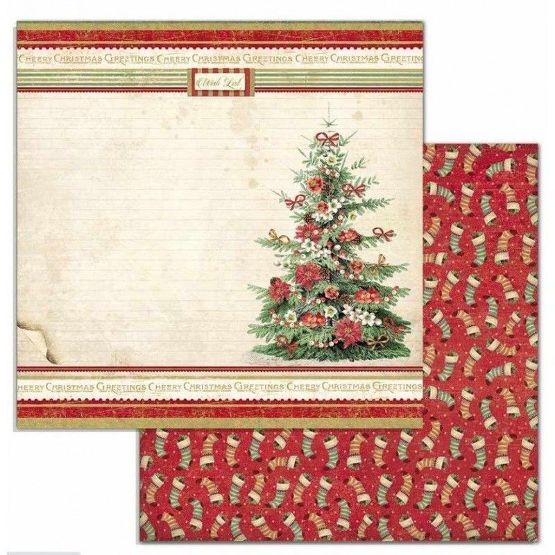 BLOC 10 HOJAS CLASSIC CHRISTMAS (30 X 30 CM) DOBLE CARA