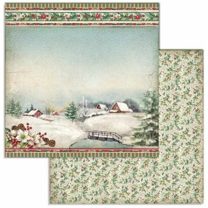 BLOC 10 HOJAS CLASSIC CHRISTMAS (30 X 30 CM) DOBLE CARA