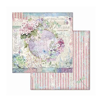 BLOC 10 HOJAS HORTENSIA (30 X 30 CM) DOBLE CARA