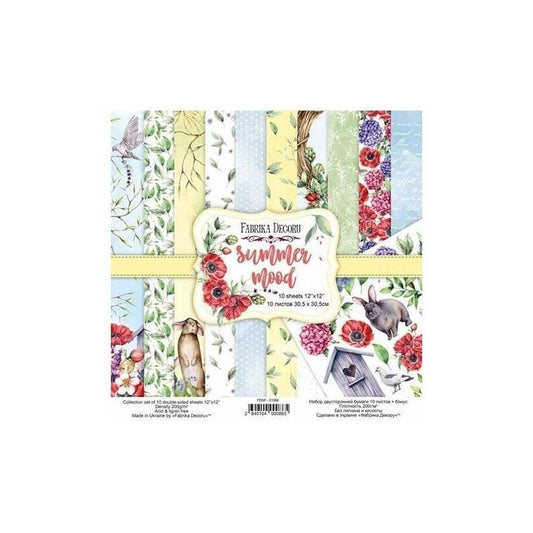 PAPEL SUMMER MOOD (30 X 30 CM) DOBLE CARA