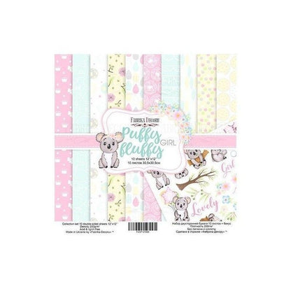 PAPEL PUFFY FLUFFY GIRL (30 X 30 CM) DOBLE CARA