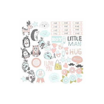 PAPEL SCANDI BABY BOY (30 x 30 CM) DOBLE CARA