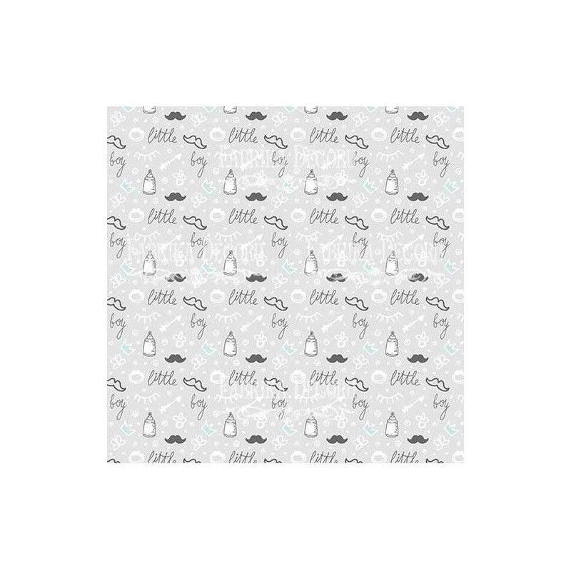 PAPEL SCANDI BABY BOY (30 x 30 CM) DOBLE CARA