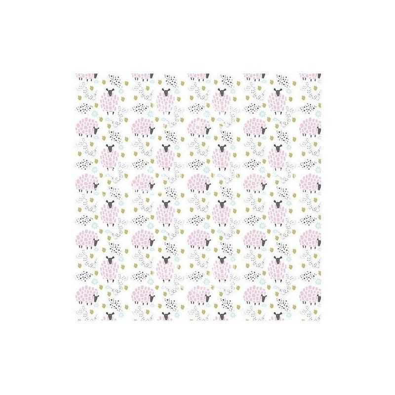PAPEL SCANDI BABY GIRL (30 x 30 CM) DOBLE CARA