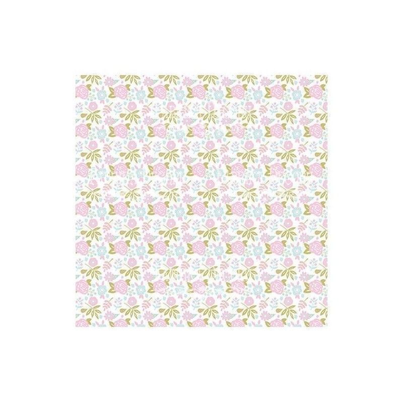 PAPEL SCANDI BABY GIRL (30 x 30 CM) DOBLE CARA