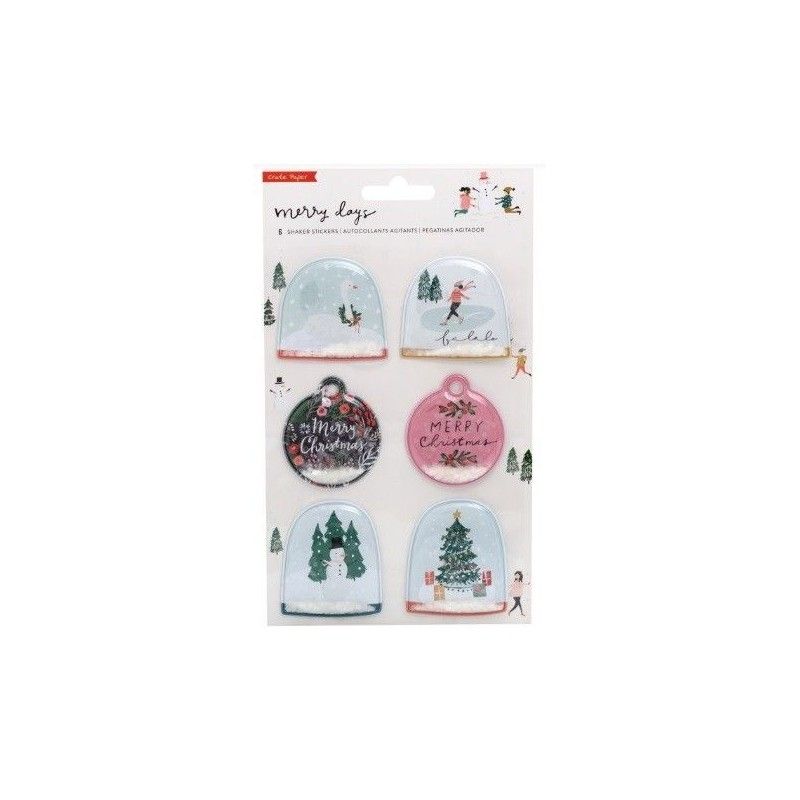 STICKERS SHAKERS FELICES DIAS (6 PCS)