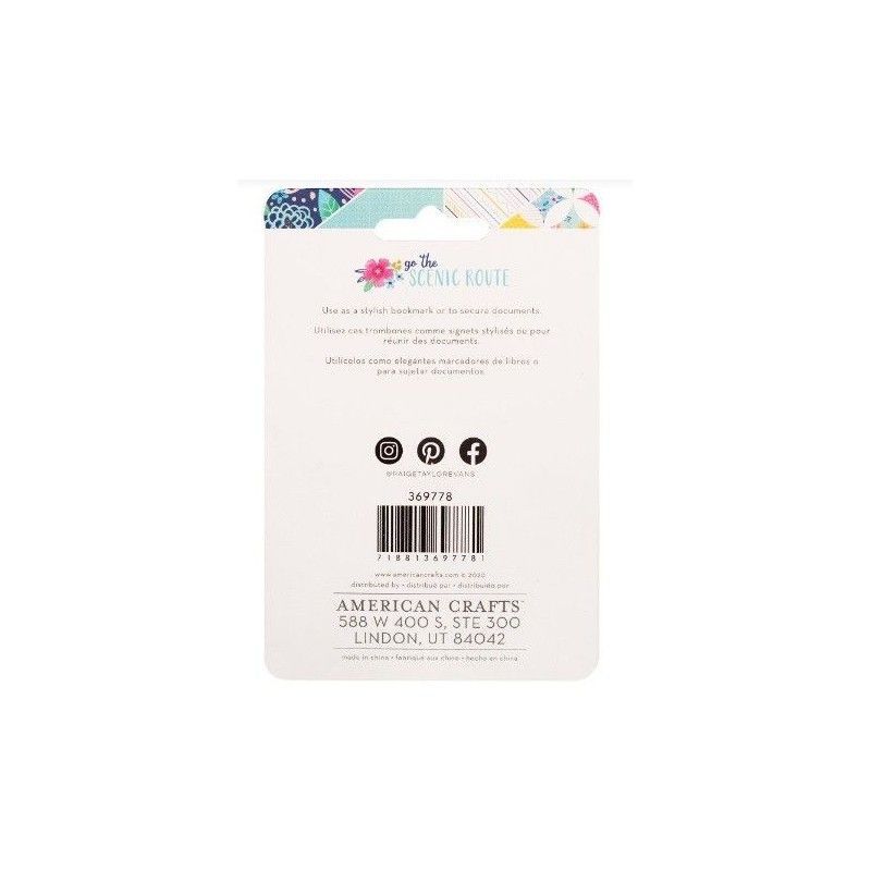 CLIPS BANDERA GO THE SCENIC ROUTE (5 PCS)