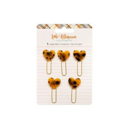 CLIPS DE CORAZON  LATE AFTERNOON (5 PCS)