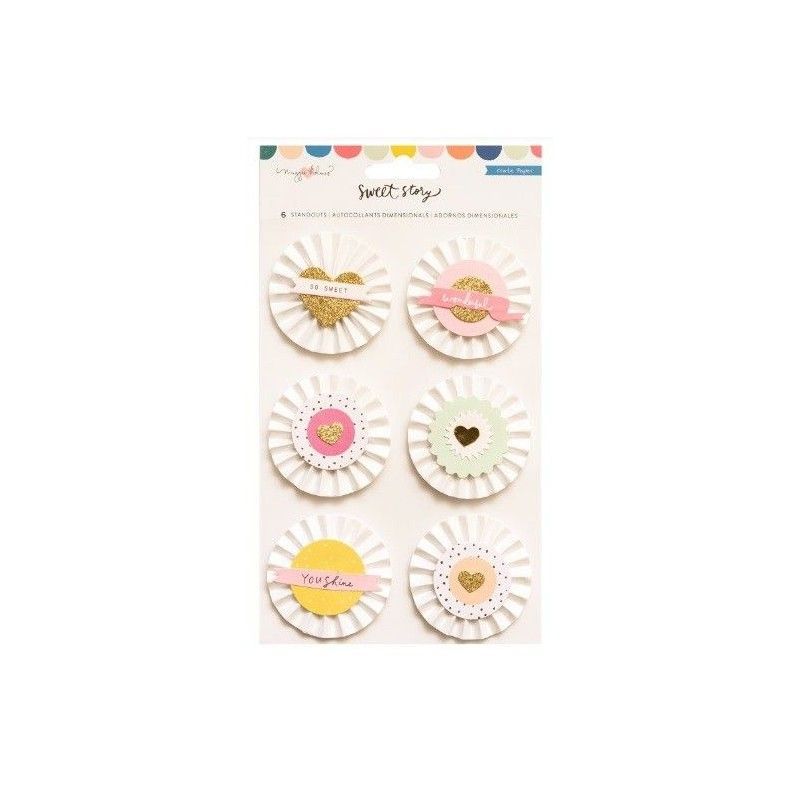 ADORNOS DIMENSIONALES SWEET STORY (6 PCS)