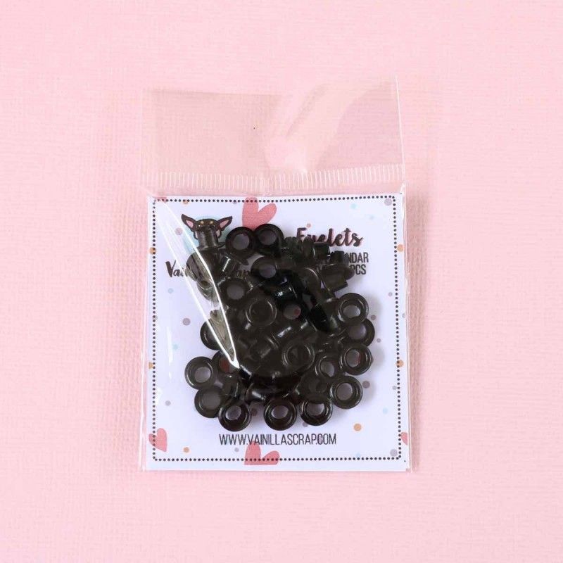 EYELETS NEGROS (50 PCS)