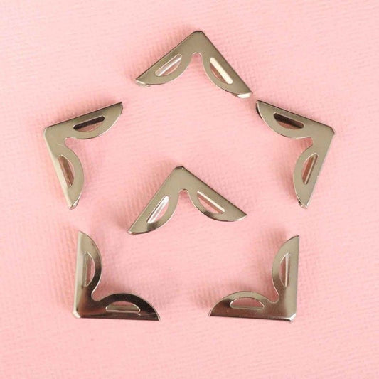 ESQUINAS METALICAS PLATA 2CM (6 pcs)