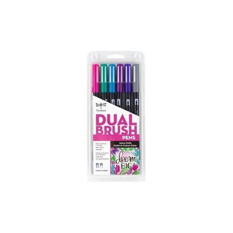 TOMBOW DUAL BRUSH PEN GALAXIA (6 PCS)