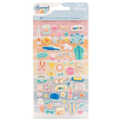 MINI STICKERS PUFFY BUENOS DIAS (53 PCS)