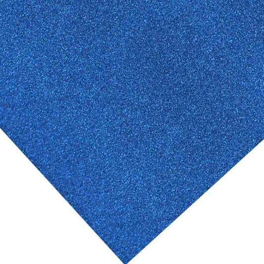 CARTULINA GLITTER AZUL 21cm x 27cm (10 PCS)