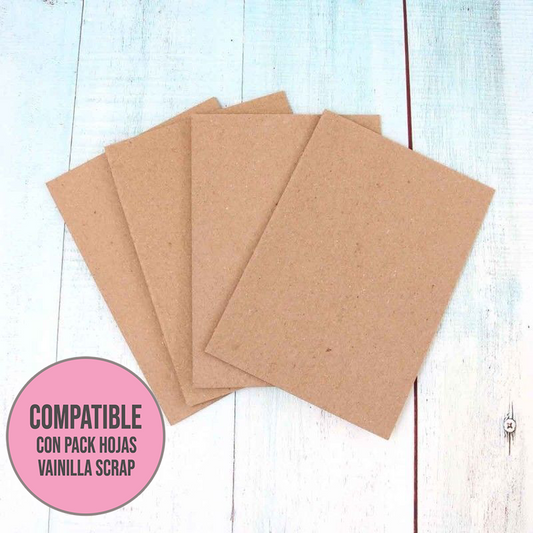 CARTON CHIPBOARD 1,5MM DE 15,2 X 22,2CM (4 laminas)