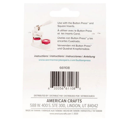 INSUMO BOTONES CUADRADOS MEDIANOS 32 mm