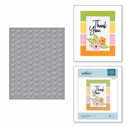 FOLDER DE EMBOSSING CORAZONES DE SPELLBINDERS