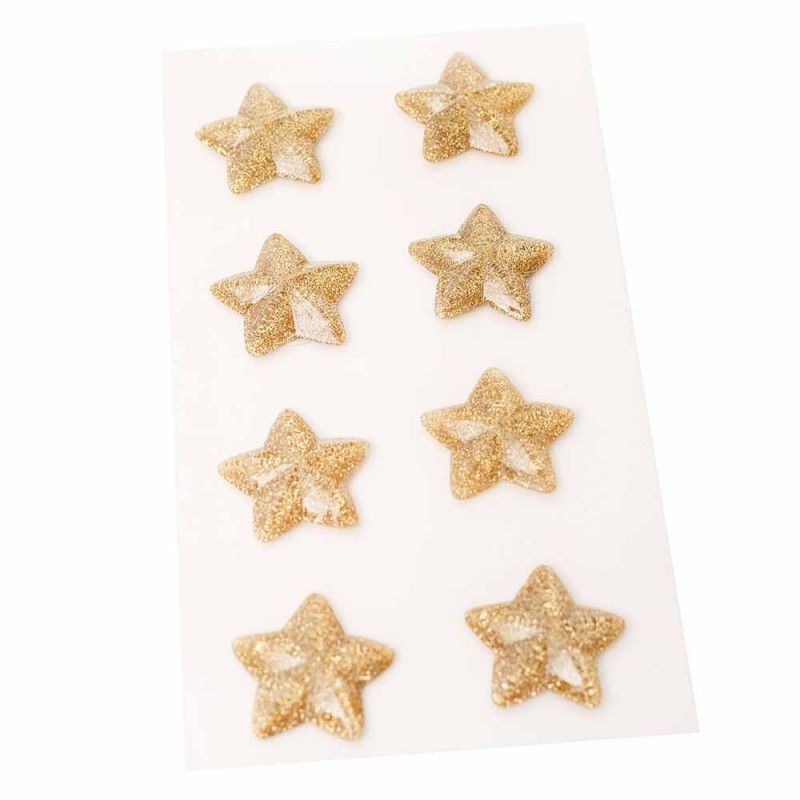 ESTRELLAS DE RESINA DE NAVIDAD COLECCION BUSY SIDEWALKS (8PCS)