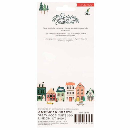 ESTRELLAS DE RESINA DE NAVIDAD COLECCION BUSY SIDEWALKS (8PCS)