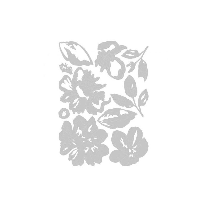 TROQUEL THINLITS CAPAS FLORALES (10 PCS) DE TIM HOLTZ