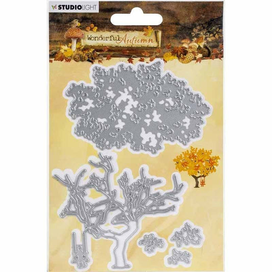 TROQUEL DE CORTE Y EMBOSSING ARBOL DE OTOÑO STUDIO LIGHT