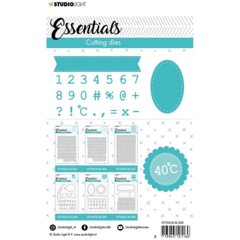 TROQUEL NUMEROS ENMARCADOS STUDIO LIGHT