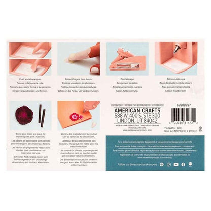 PISTOLA DE SILICONA ROSA MAS SOPORTE