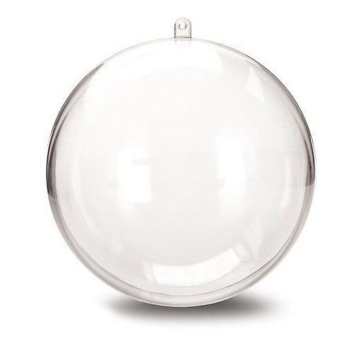 ESFERA TRANSPARENTE PARA DECORAR 8CM DE DIAMETRO