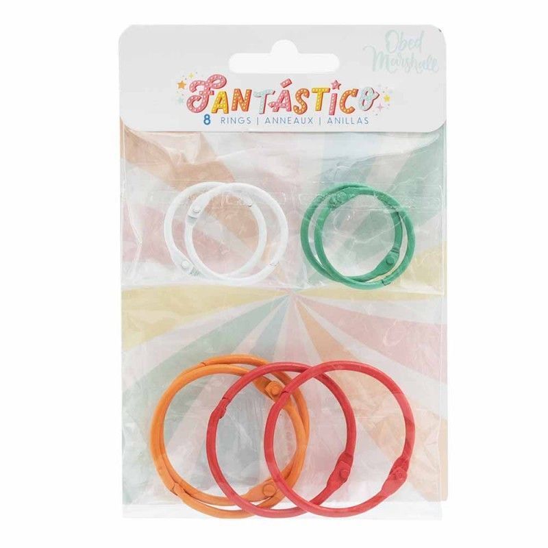 ANILLOS PARA ENCUADERNAR FANTASTICO (8 PCS)