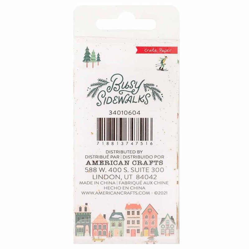 ARBOLES NAVIDEÑOS BUSY SIDEWALKS (6 PCS)