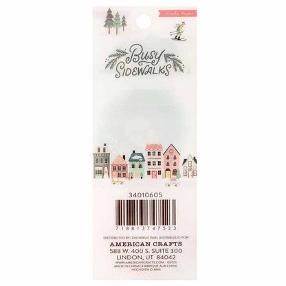 CORONAS NAVIDEÑAS BUSY SIDEWALKS (4 PCS)