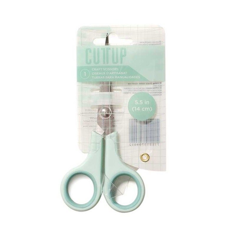 TIJERAS PARA MANUALIDADES PUNTA AFILADA COLOR MENTA