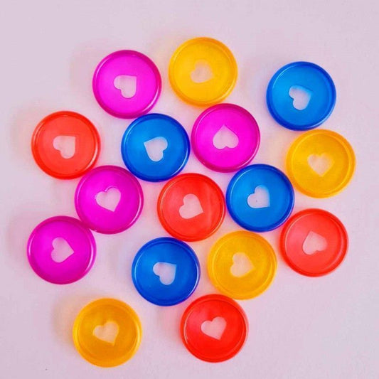 DISCOS MIX COLORES TRANSPARENTES 27,9 mm (8PCS)