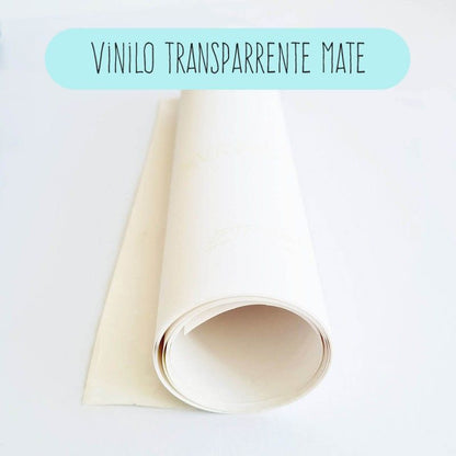 VINILO TRANSPARENTE MATE CON ADHESIVO 30cm x 1,52m
