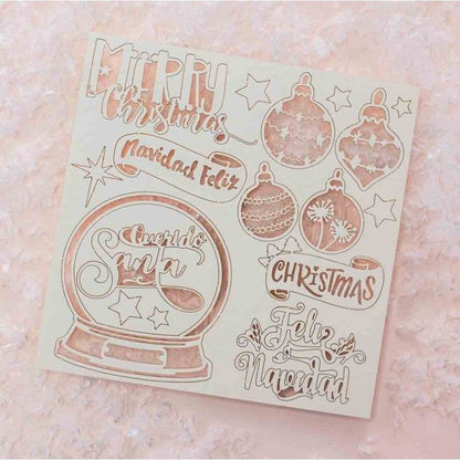 DECORATIVE CHIPS NAVIDAD ROSA JOHANNA RIVERO