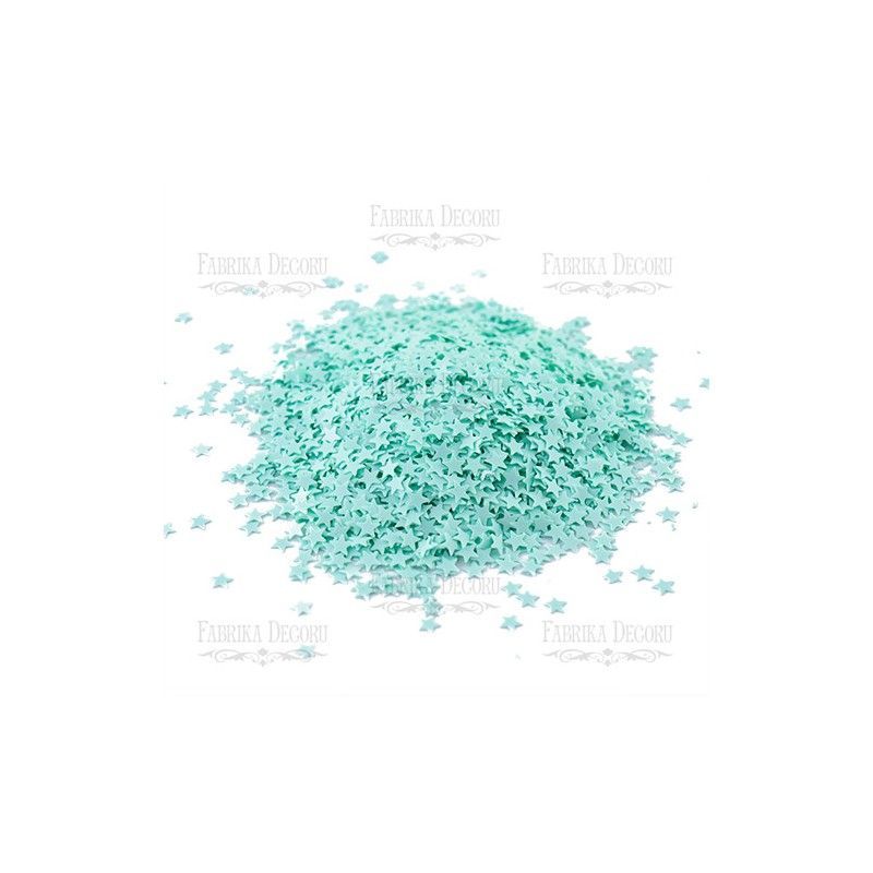 LENTEJUELAS MINI ESTRELLAS COLOR MENTA